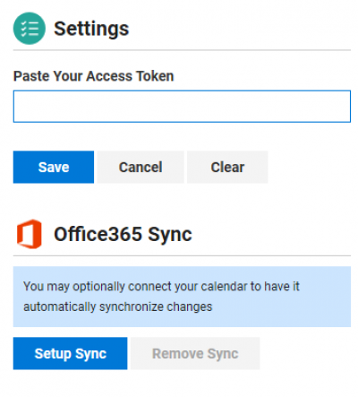 Calendar sync